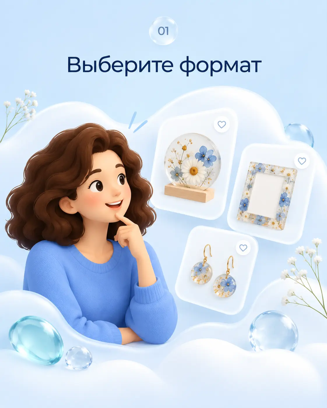 Шаг 1. Выберите готовое изделие или индивидуальный формат заказа